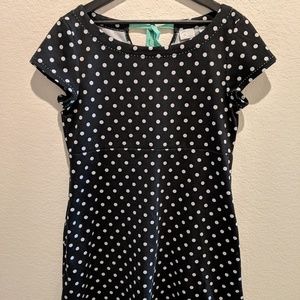 Polka dot shift dress